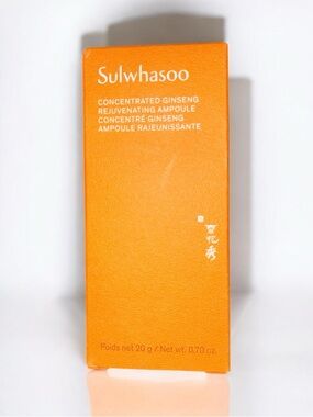 FULL SIZE NEW IN BOX SULWHASOO CONCENTRATED GINSENG REJUVENATING AMPOULE